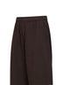 Dark brown mélange fleece The Corso joggers