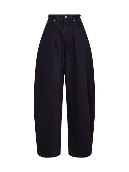 Jeans in denim de-Nîmes Ovalo nero