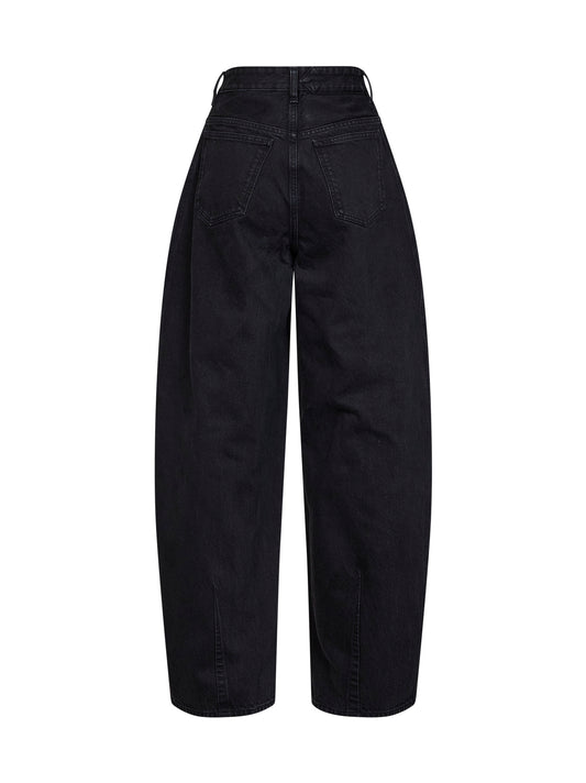 Jeans in denim de-Nîmes Ovalo nero