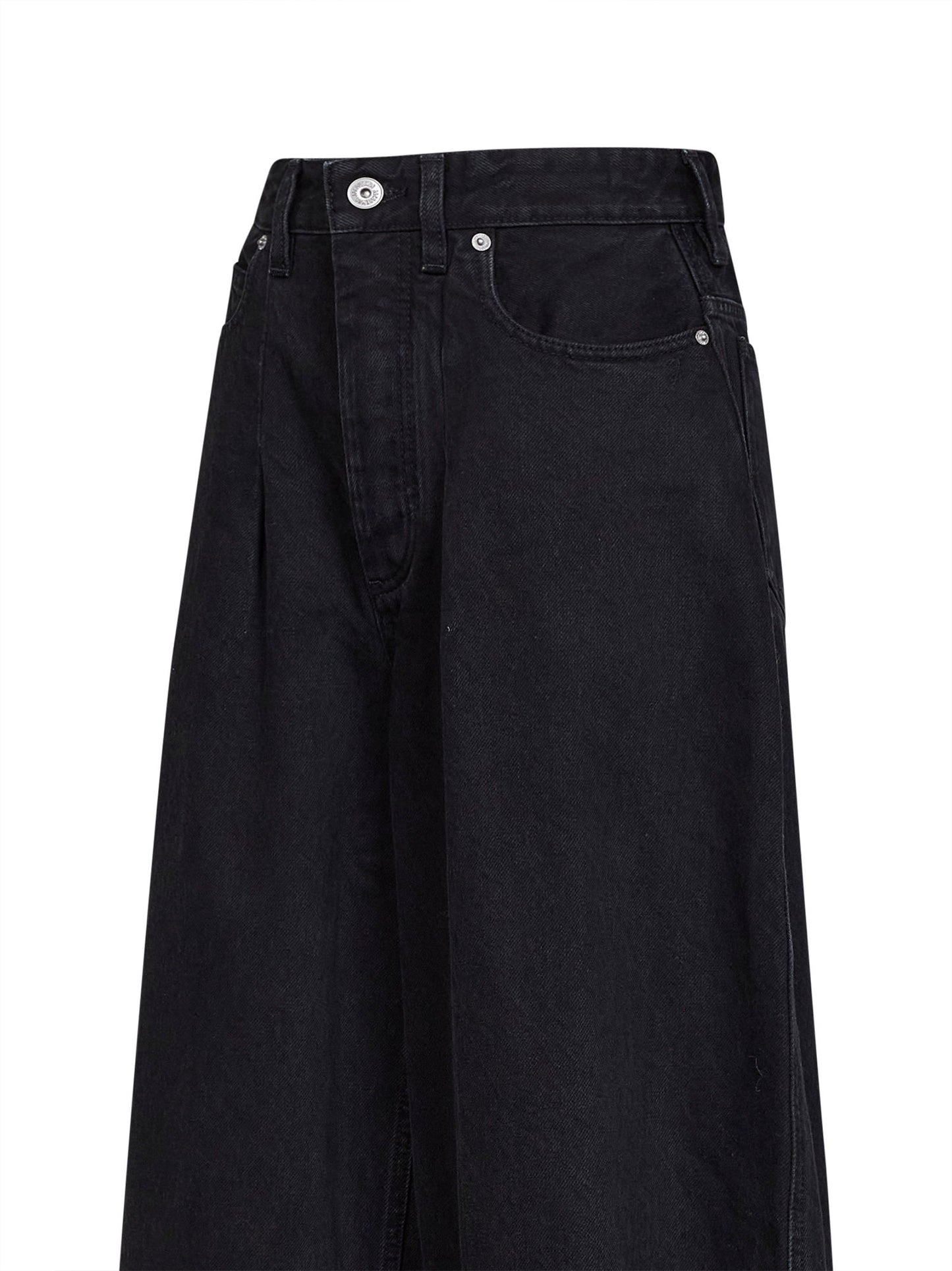 Jeans in denim de-Nîmes Ovalo nero