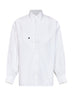 White stretch cotton poplin The Poisson shirt