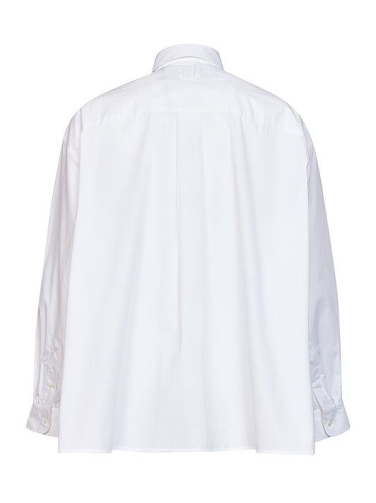 White stretch cotton poplin The Poisson shirt