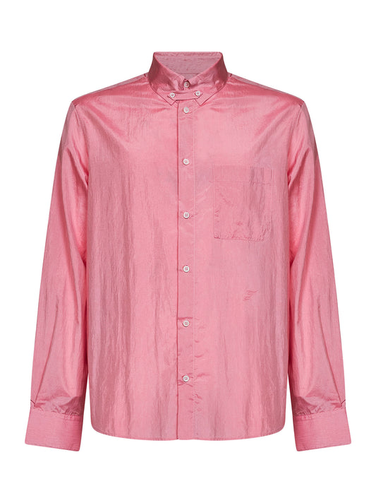 Pink silk blend The Tailleur straight-cut shirt