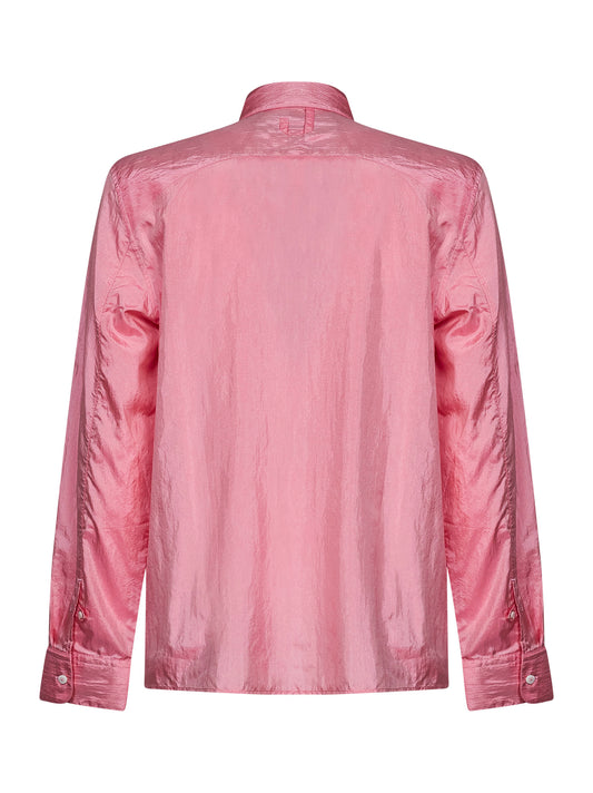 Pink silk blend The Tailleur straight-cut shirt