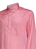 Camicia dritta Tailleur in misto seta rosa