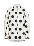 White polka-dot cotton poplin The Citta classic shirt