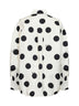 White polka-dot cotton poplin The Citta classic shirt