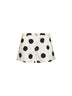 Shorts fluidi Amelo in popeline di cotone stampa a pois bianco e nero
