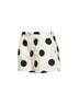 Shorts fluidi Amelo in popeline di cotone stampa a pois bianco e nero
