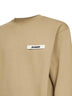 Felpa Gros Grain in pile di cotone biologico beige scuro