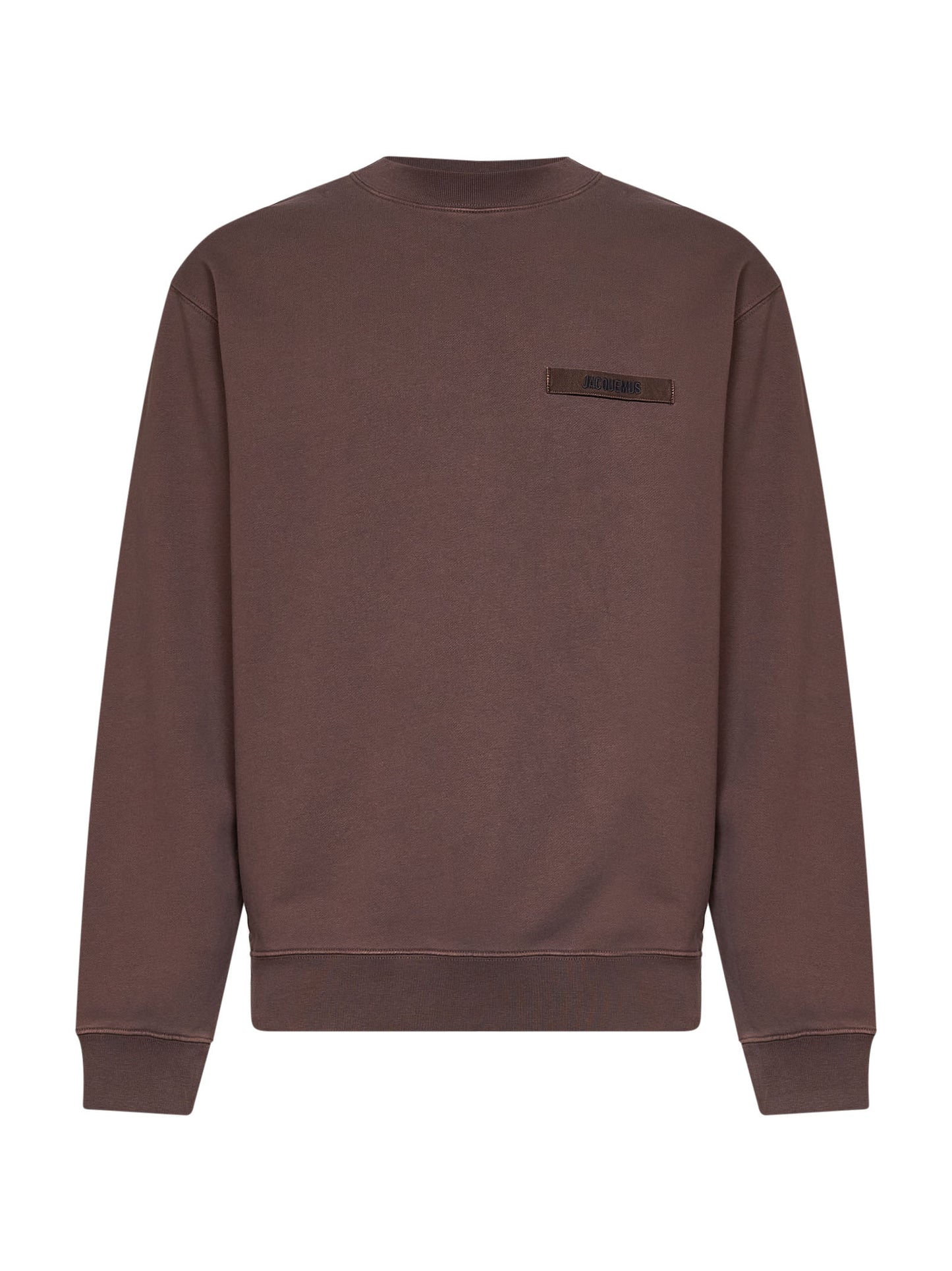 Brown organic cotton fleece The Gros Grain sweatshirt