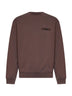 Brown organic cotton fleece The Gros Grain sweatshirt