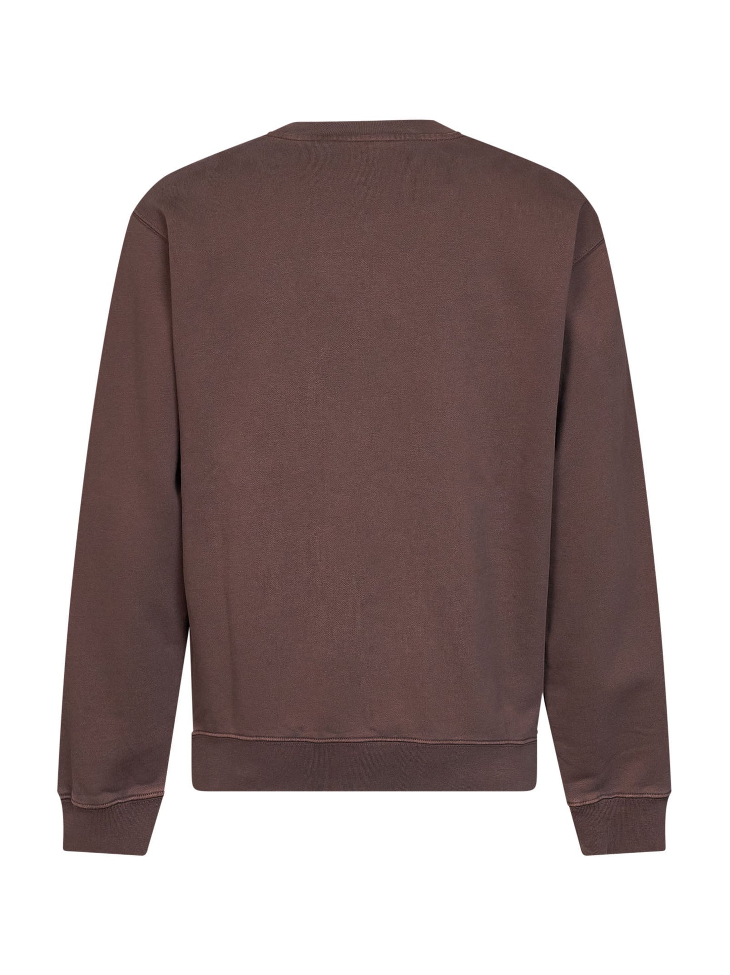 Brown organic cotton fleece The Gros Grain sweatshirt