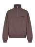Brown The Gros Grain zipped-rollneck sweatshirt