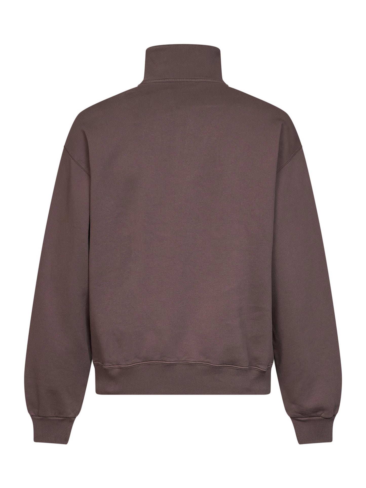 Brown The Gros Grain zipped-rollneck sweatshirt