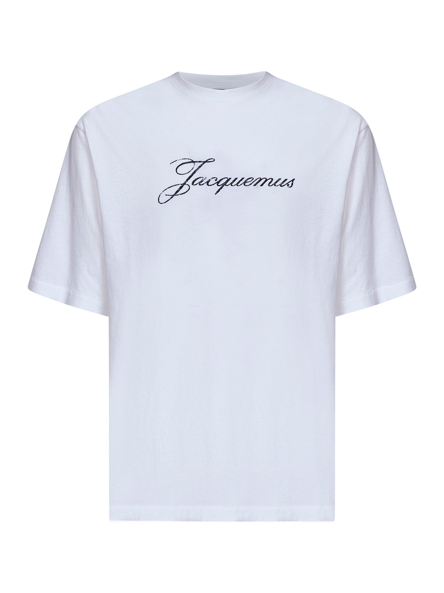 White jersey The Jacquemus logo-printed T-shirt