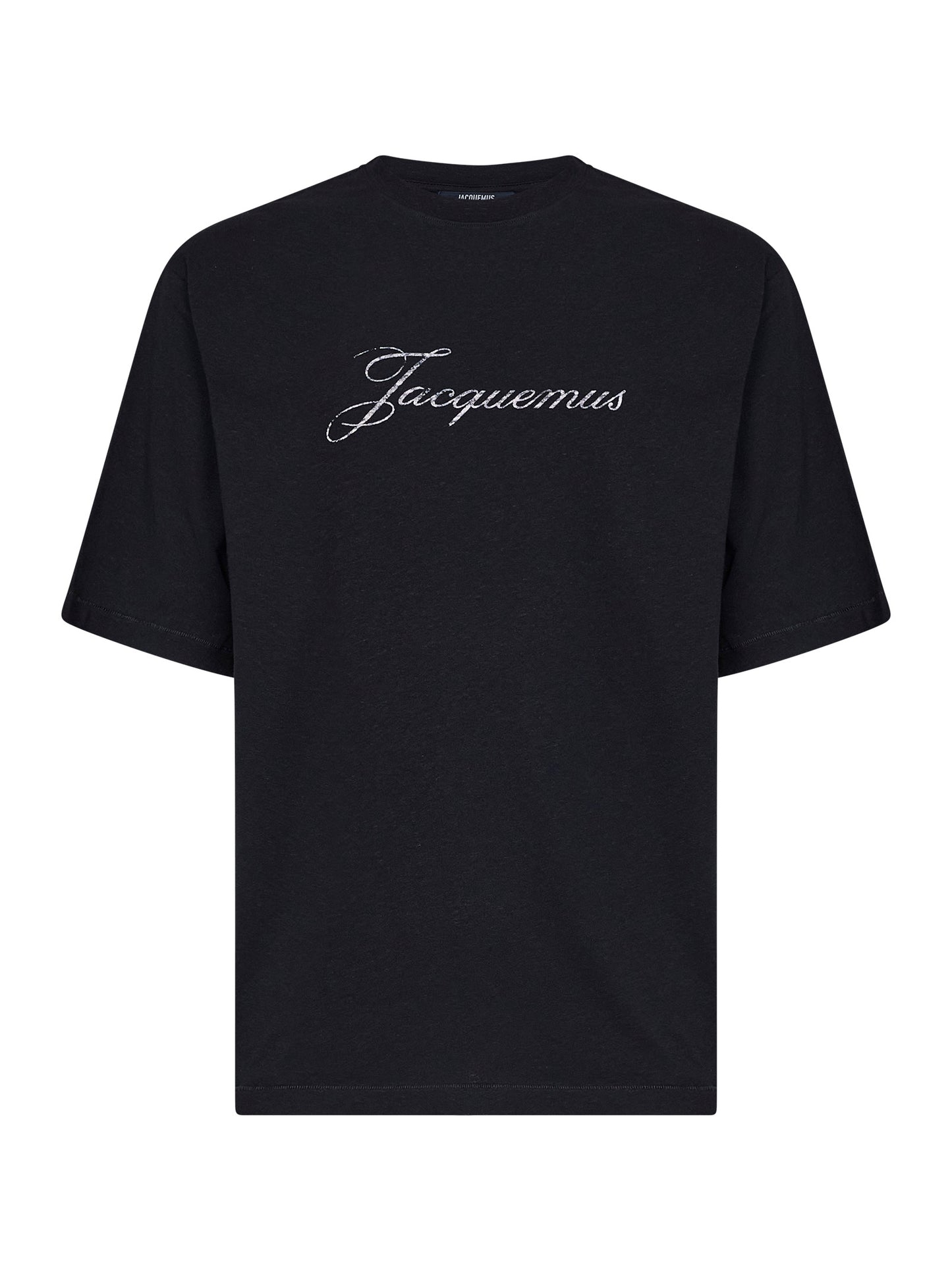 Black jersey The Jacquemus logo-printed T-shirt