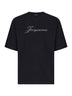 Black jersey The Jacquemus logo-printed T-shirt