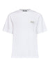 T-shirt Montaigne in piquet di cotone bianco