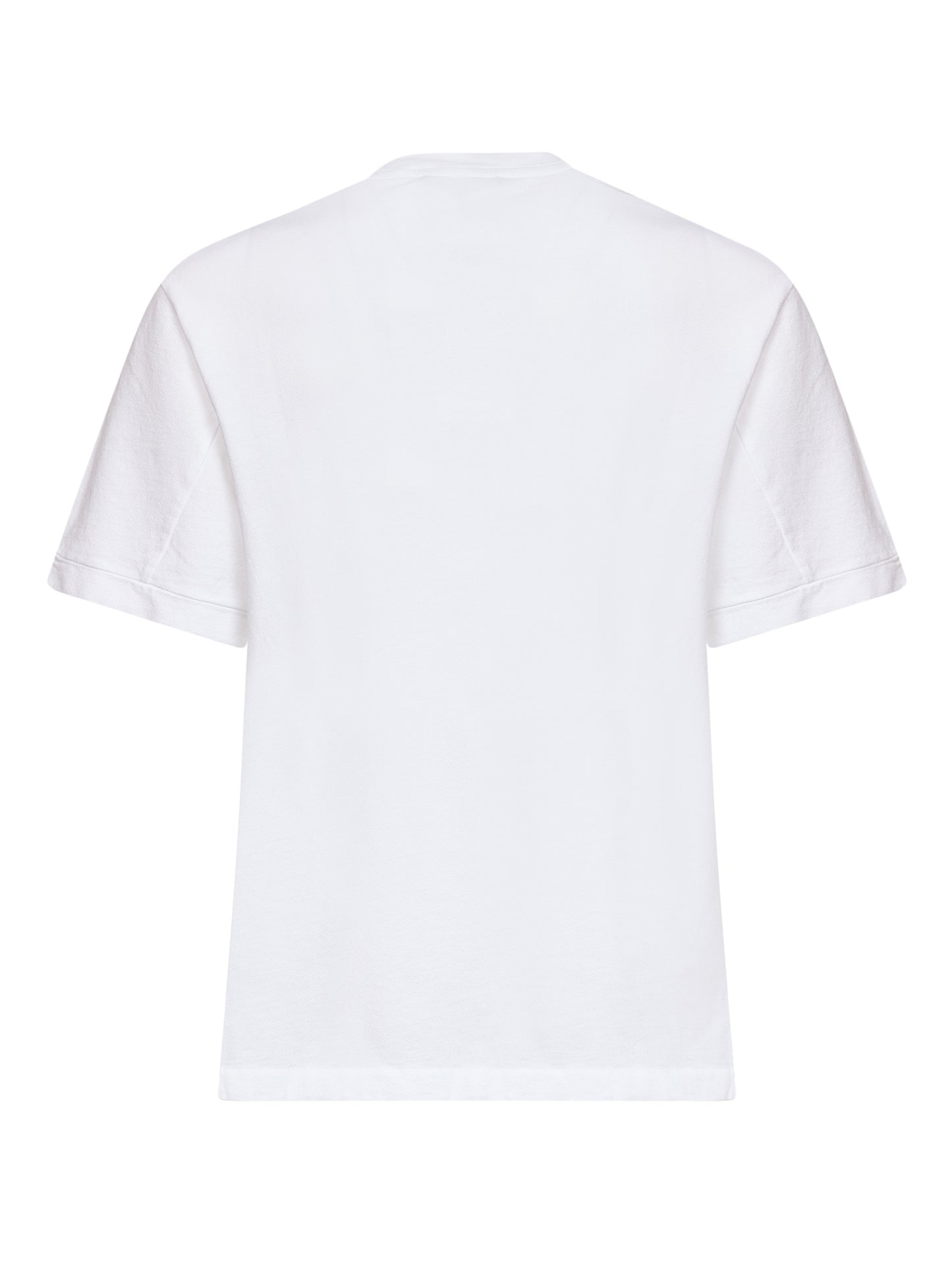 T-shirt Montaigne in piquet di cotone bianco