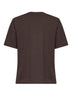 Dark brown cotton piqué The Montaigne T-shirt <BR/>