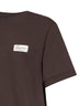 Dark brown cotton piqué The Montaigne T-shirt <BR/>