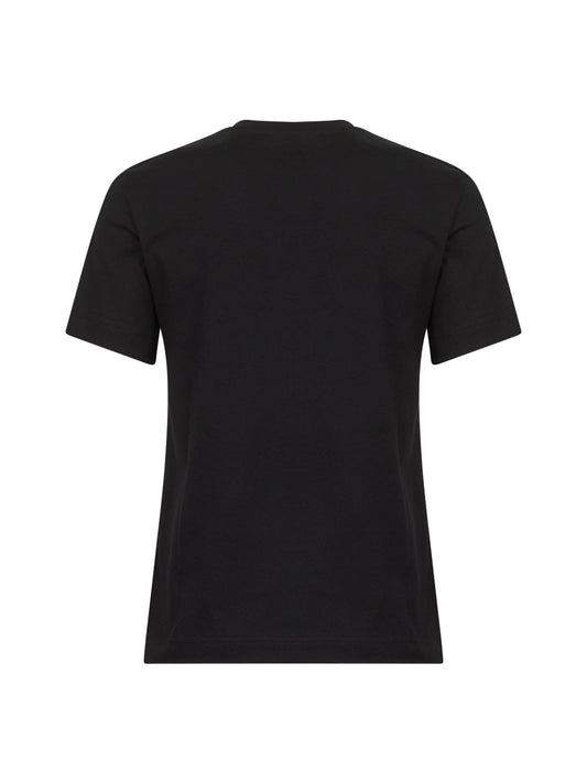 T-shirt a maniche corte Gros Grain nera
