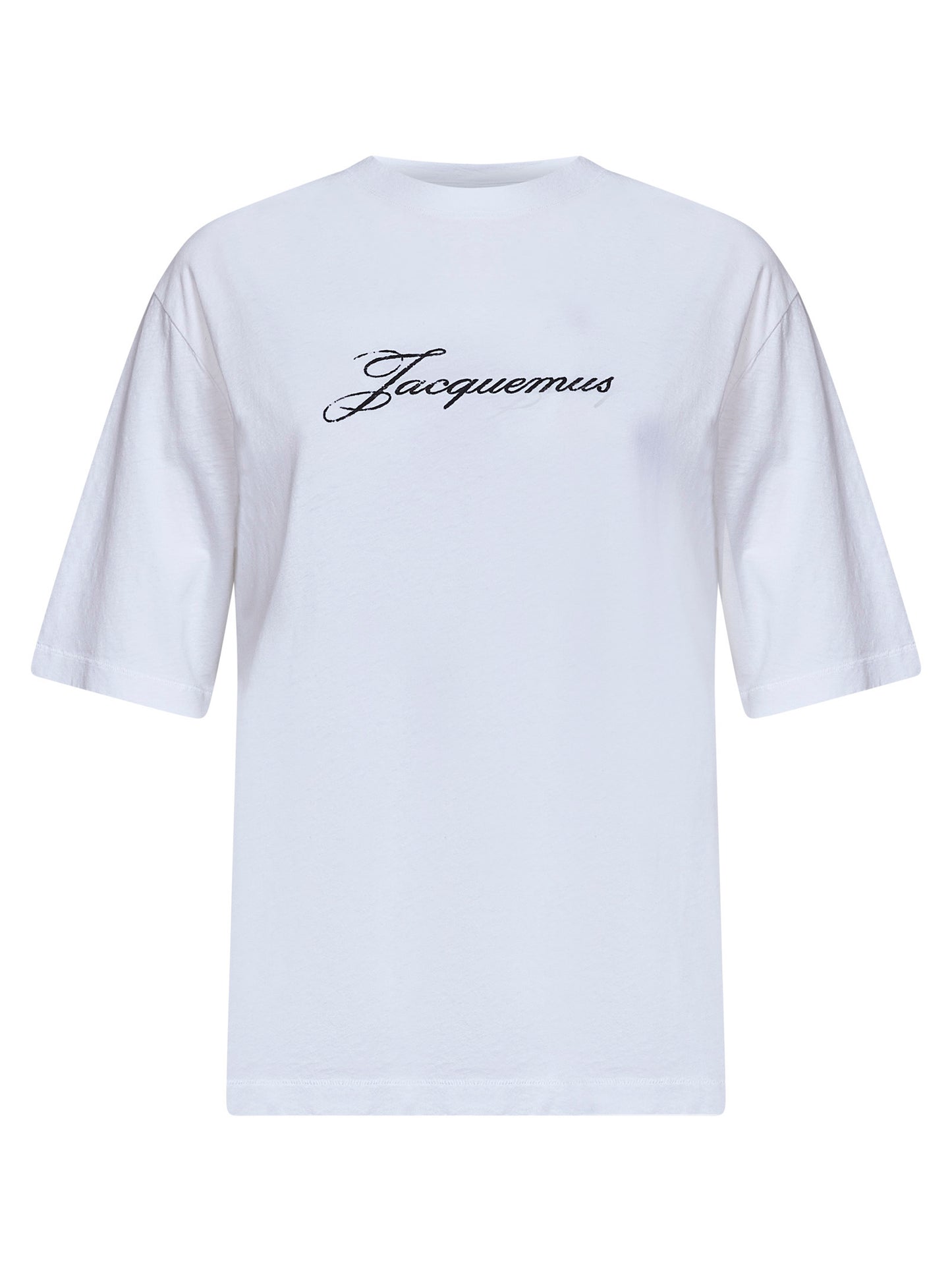 White jersey The Jacquemus logo-printed T-shirt
