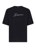 Black jersey The Jacquemus logo-printed T-shirt