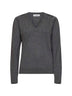 Basalt cashmere sweater with cut-outs