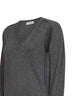 Basalt cashmere sweater with cut-outs
