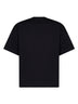 T-shirt boxy in cotone nero con logo Jil Sander