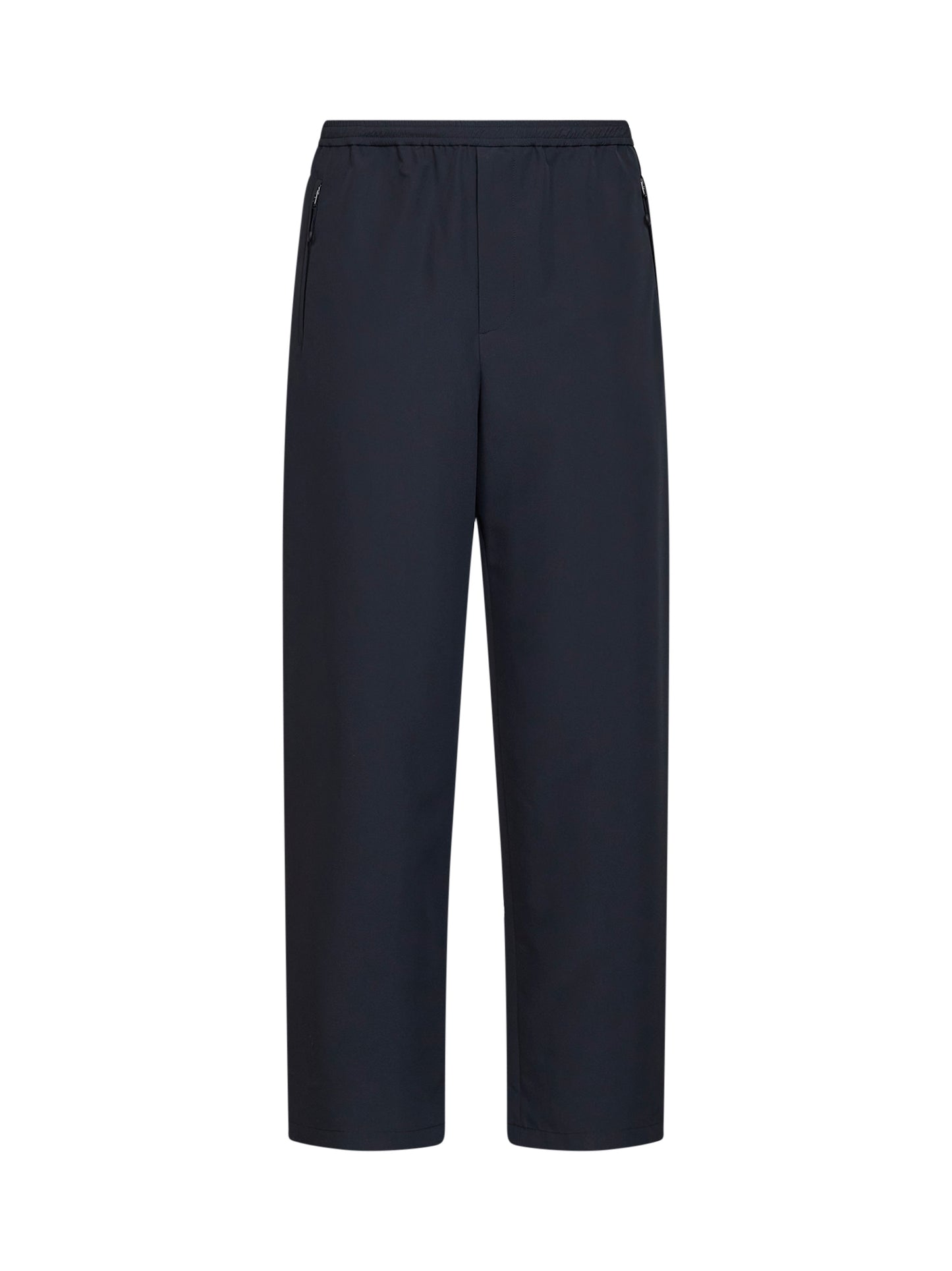 Pantaloni jogger in poliestere riciclato impermeabile nero