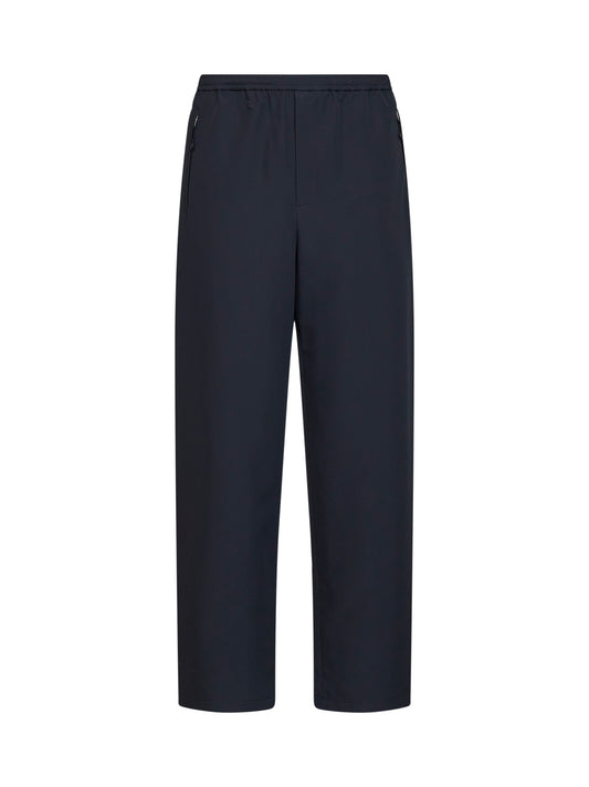 Black waterproof recycled polyester jogger trousers