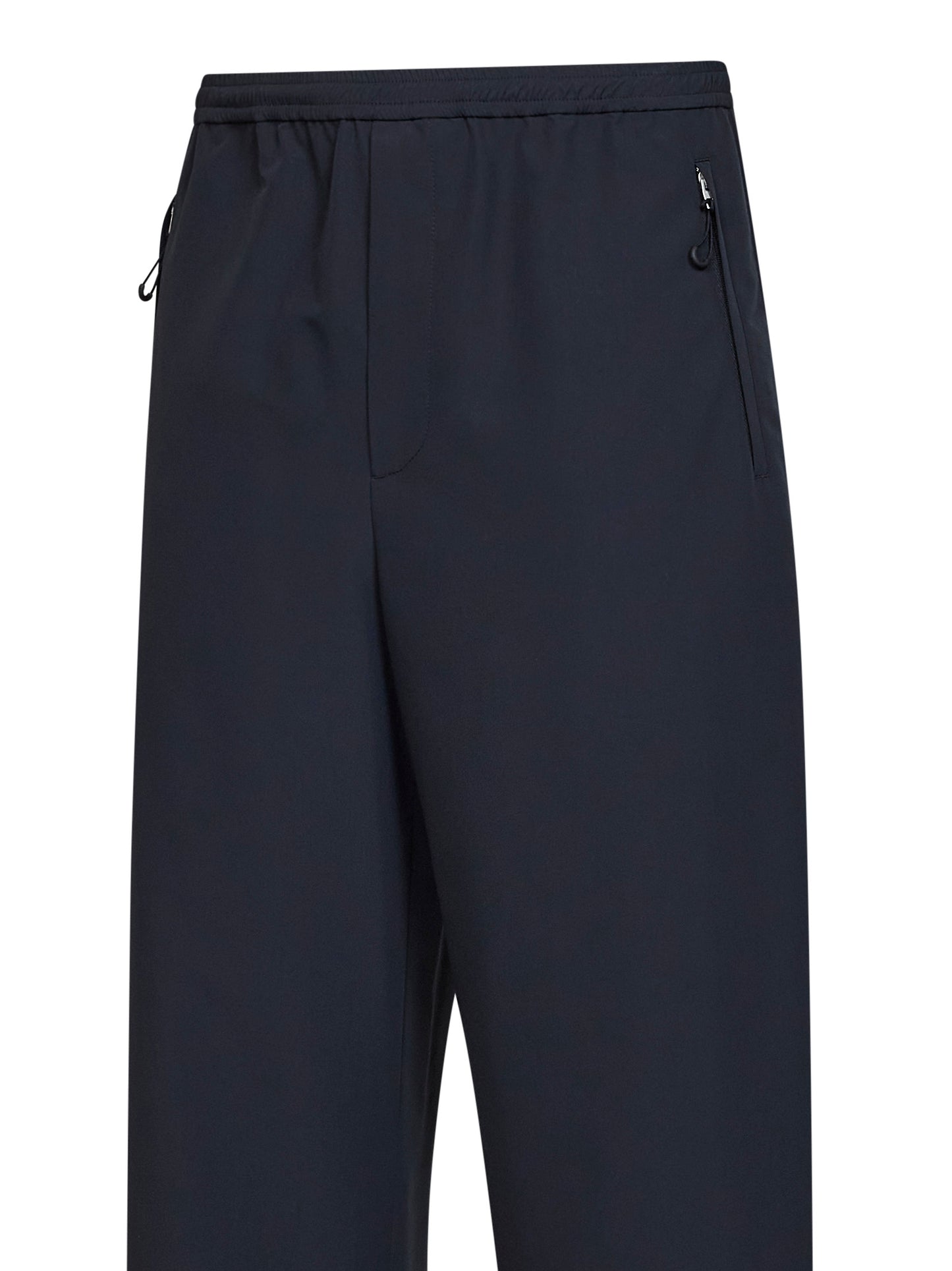 Pantaloni jogger in poliestere riciclato impermeabile nero