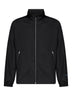 Black taffeta padded jacket with Jil Sander logo