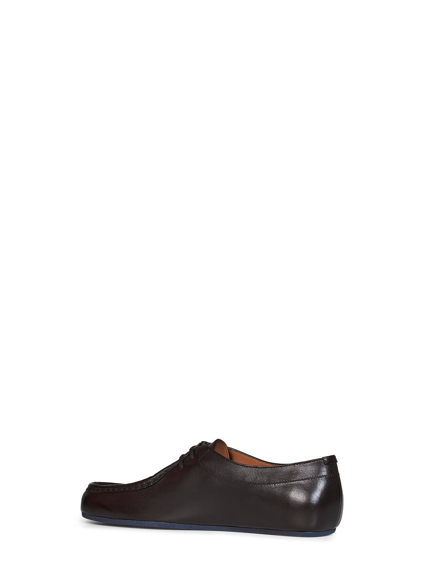 Cocoa lightweight leather Hood lace-up shoes