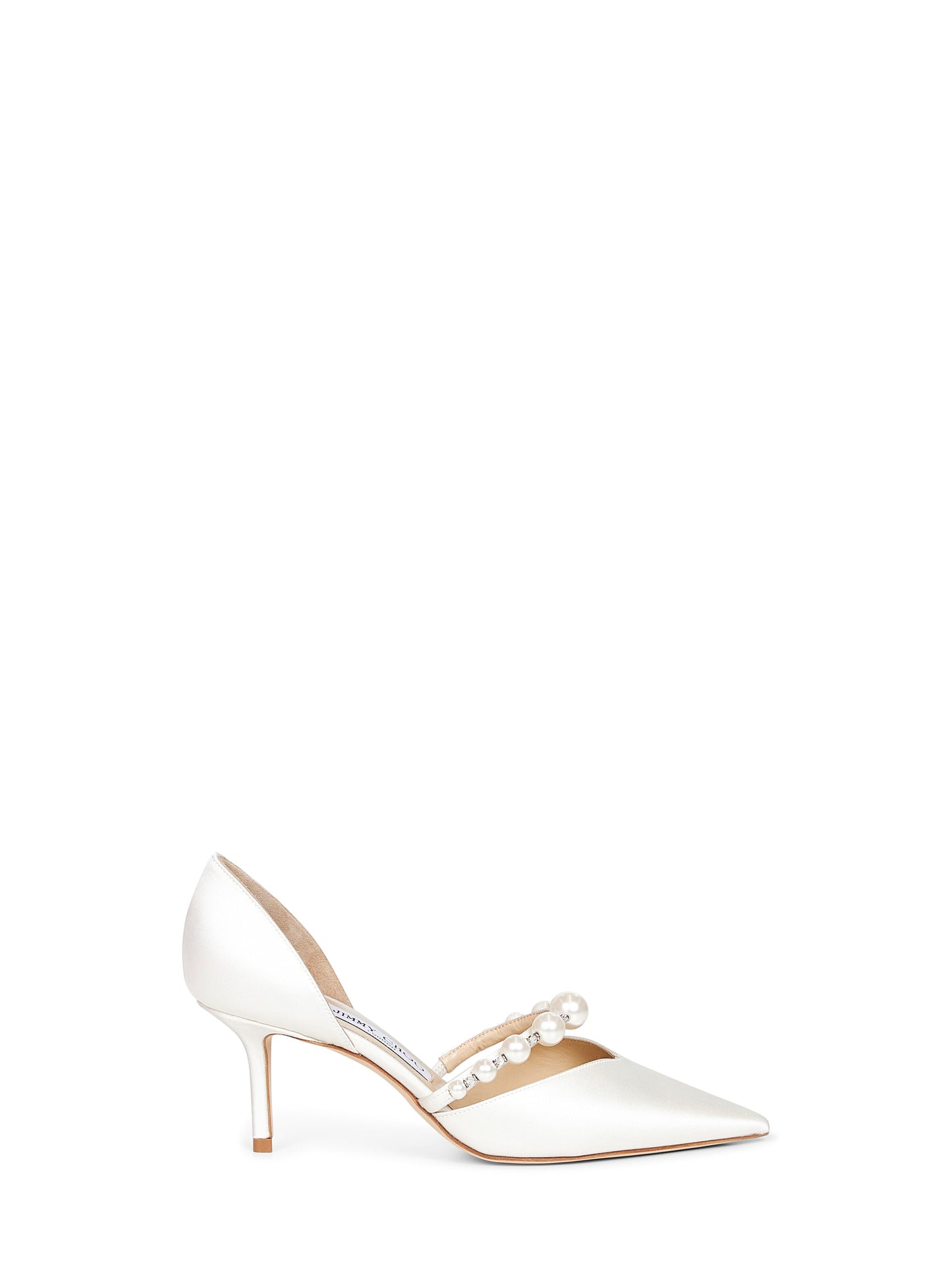 Ivory satin Aurelie 65 pumps