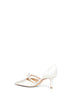 Ivory satin Aurelie 65 pumps