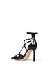 Black patent leather Azia 95 sandals
