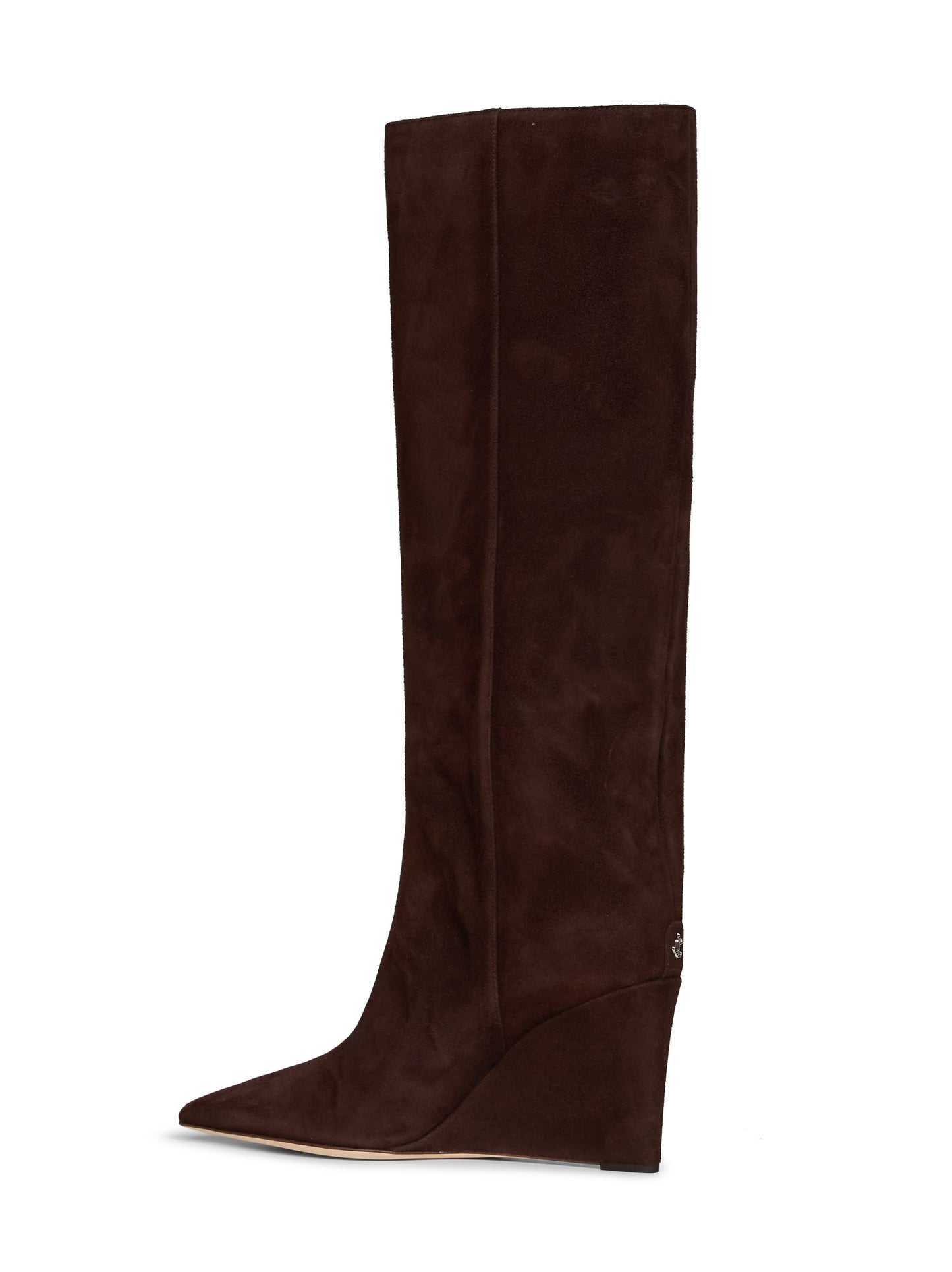 Chocolate suede Blake 85 knee-high boots
