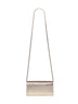 Platinum Emmie chain clutch bag