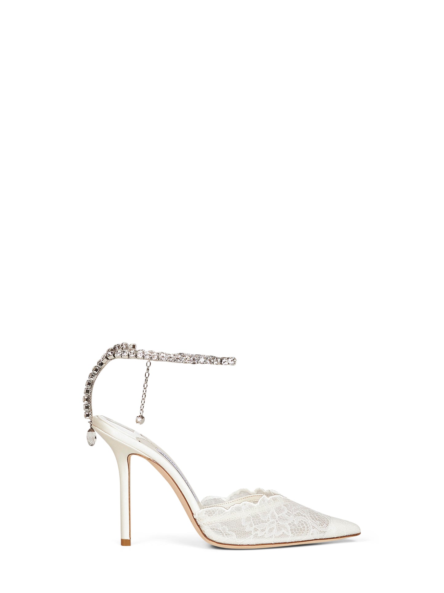 Ivory lace Saeda 100 pumps