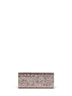 Ballet pink Sweetie clutch with shoulder strap
