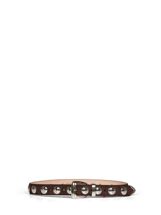 Coffee suede Benny belt