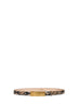 Taupe python-embossed leather Berlin belt with antique gold buckle