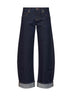 Blue denim Karo low-rise jeans