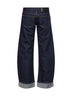 Blue denim Karo low-rise jeans
