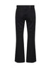 Jeans crop svasati Clara in denim di cotone nero