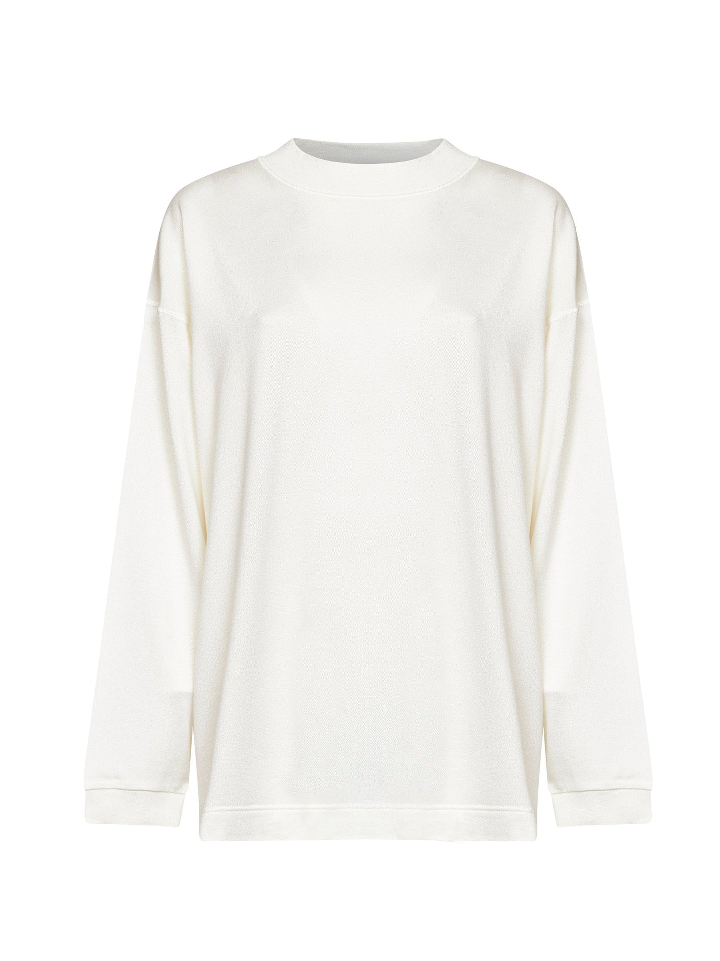 Top Dylan in jersey di seta gesso
